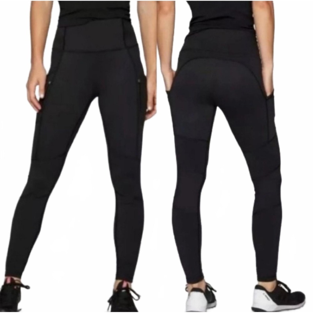 Athleta Black XS Utliity High Traverse Leggings Comfortable w Pockets Athleisure